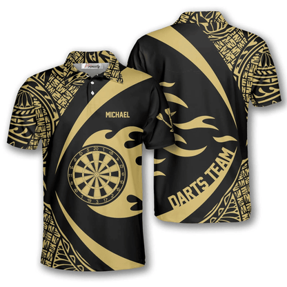 Lasfour Pattern Tribal Hawaiian Darts Personalized Name And Team Name 3D Shirt DMA0271