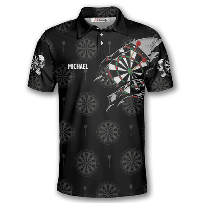 Lasfour Born To Play Darts Personalized Name And Team Name 3D Shirt DMA0294