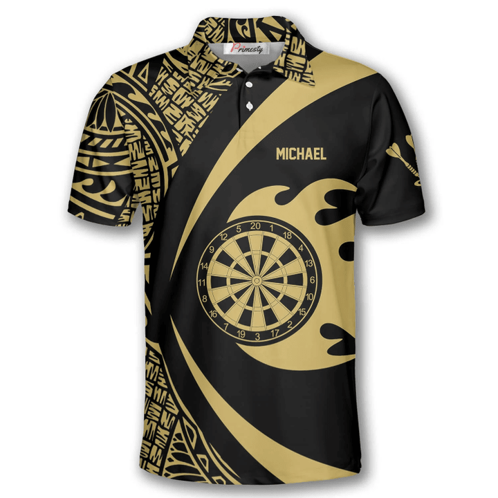 Lasfour Pattern Tribal Hawaiian Darts Personalized Name And Team Name 3D Shirt DMA0271