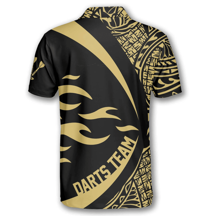 Lasfour Pattern Tribal Hawaiian Darts Personalized Name And Team Name 3D Shirt DMA0271