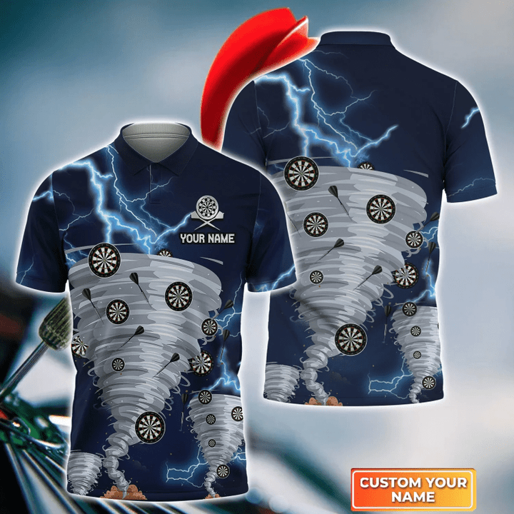 Lasfour Tornado Darts Personalized Name 3D Shirt DMA0249
