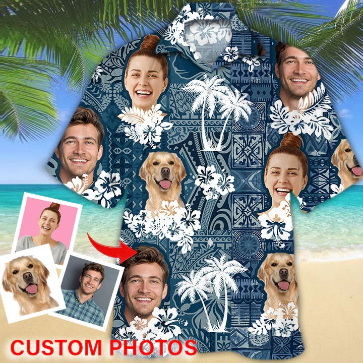 Personalized With Photo Full Printed Hawaiian Shirt For Dog Lovers, Custom Picture Dog In Hawaii Aloha Beach Shirts HO4941