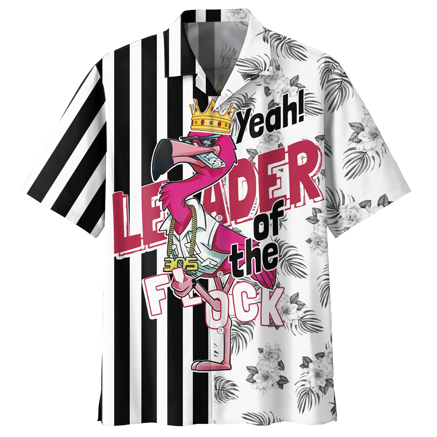 Summer Flammingo beach hippie Hawaiian shirt HO1423