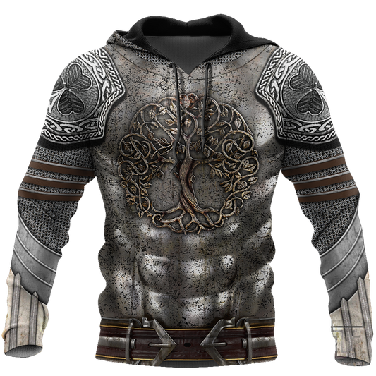 Irish Armor Warrior Knight Chainmail Shirts For Men and Women, Gift For St Patrick Day Shirt PO0254