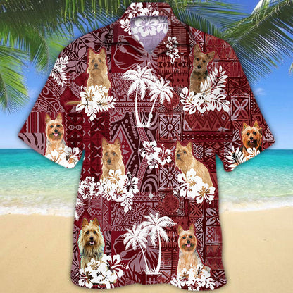Australian Terrier Hawaiian Shirt, Dog Aloha Beach Shirt, Hawaii Shirt For Summer HO5153