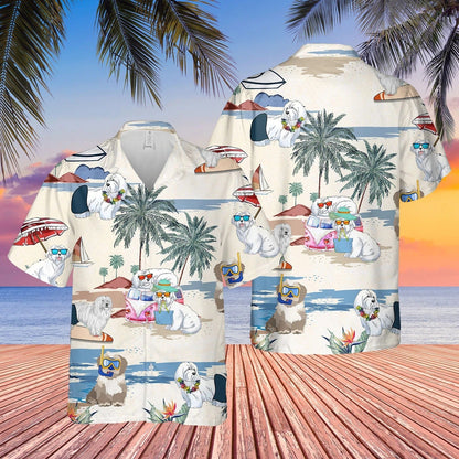 Coton De Tulear Summer Beach Hawaiian Shirt, Short Sleeve Dog Aloha Beach Shirt For Men And Woman HO4911