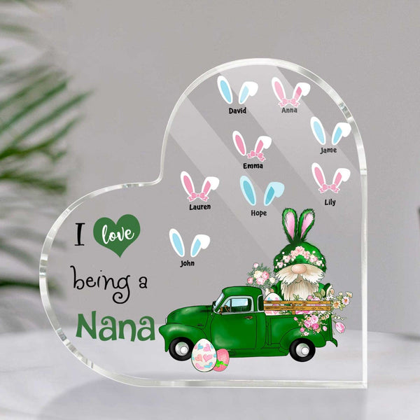 Irregular Shaped Acrylic Plaque Grandma Personalized Heart Plaque For ...