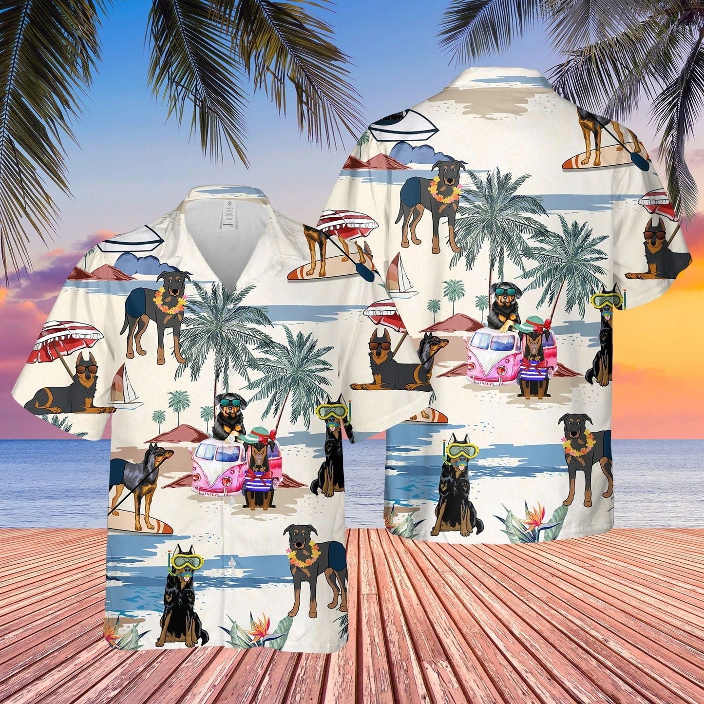 Dog Summer Beach Hawaiian Shirt, 3D Full Print Hawaii Aloha Beach Shirt For Pet Lovers, Dog Hawaii Shirt HO4898