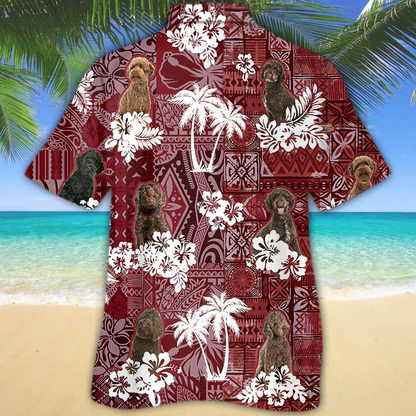 Australian Labradoodle Red Hawaiian Shirt, Hawaiian shirt For men, Women, Aloha Shirt For Summer HO1309
