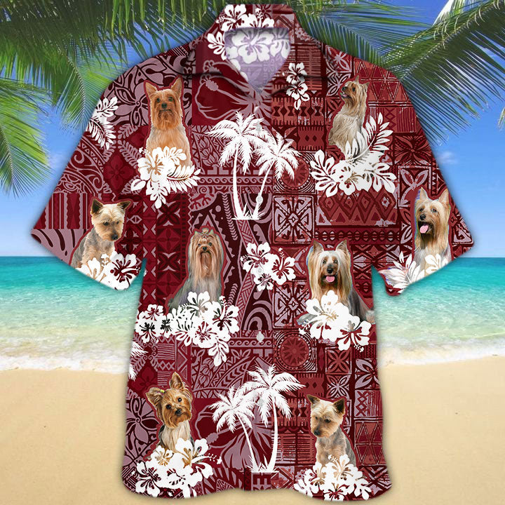 Silky Terrier Hawaiian Shirt, Summer Aloha Beach Shirt For Dog Lovers HO5257