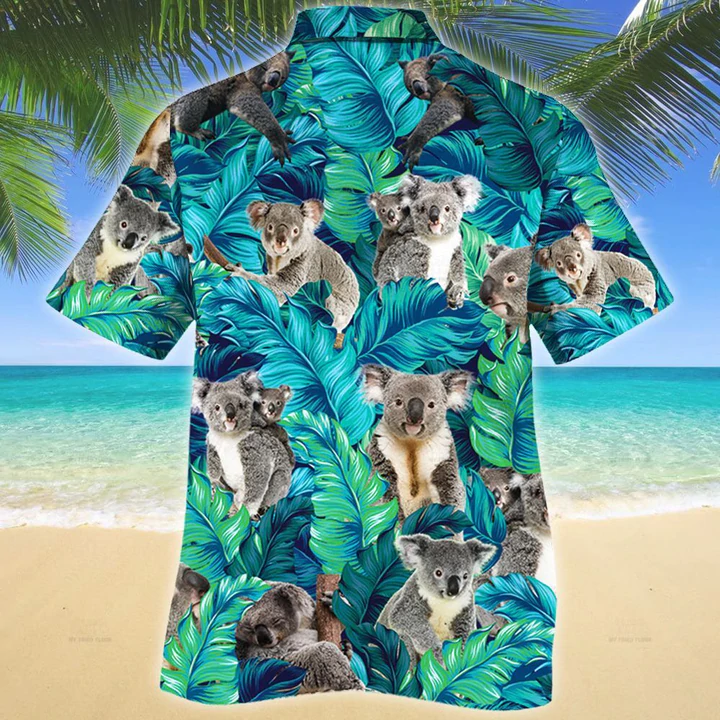 Koala Lovers Gift Hawaiian Shirt, Animal Hawaiian Shirt Men, women, Short Sleeve Hawaiian Aloha Shirt HO2584