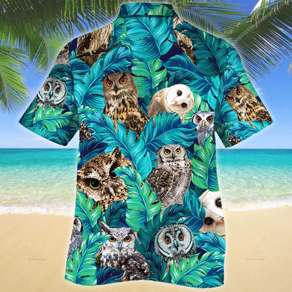 Owl Lovers Gift Hawaiian Shirt, Animal Hawaiian Shirt Men, women, Gift for Owl lovers HO2580