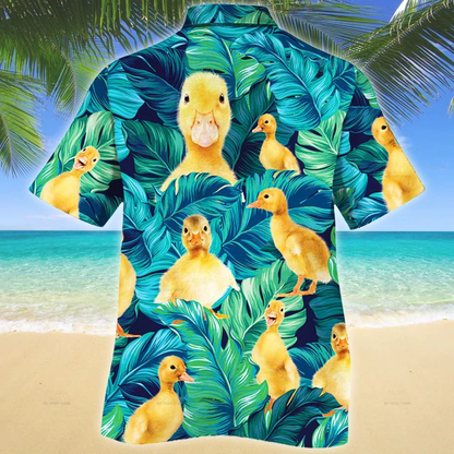 Duckling Lovers Hawaiian Shirt, Men Hawaiian Shirts - Casual Button Down Short Sleeve Shirt HO2500
