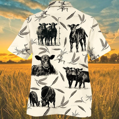 Cow Cattle Farm Lovers Hawaiian Shirt, Summer Hawaiian shirt for men women HO2501