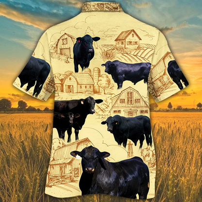 Brangus Cattle Lovers Farm Hawaiian Shirt, Summer Hawaiian shirt for men women HO2503