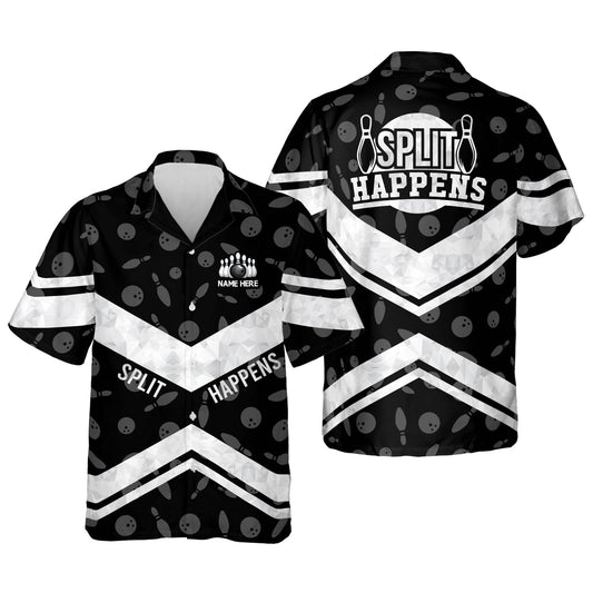 Split Happens bowling Hawaiian Shirt for men and women, Summer gift for Bowling team shirt HO2718