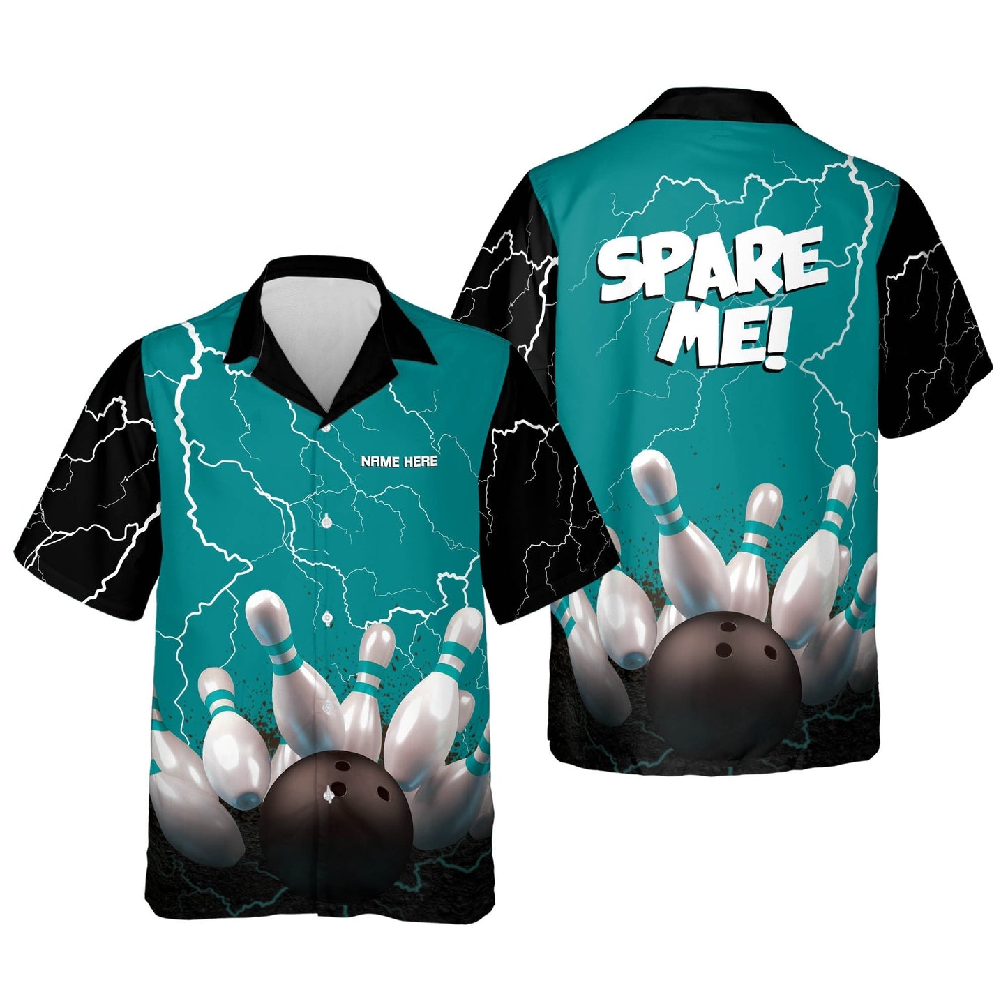 Custom King Pin Bowling Team hawaiian Shirts For Men And Women, Summer gift for Bowling team shirt HO2750