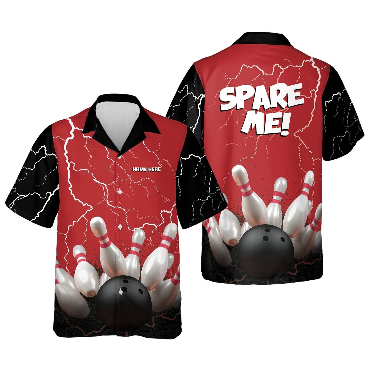 Custom King Pin Bowling Team hawaiian Shirts For Men And Women, Summer gift for Bowling team shirt HO2750