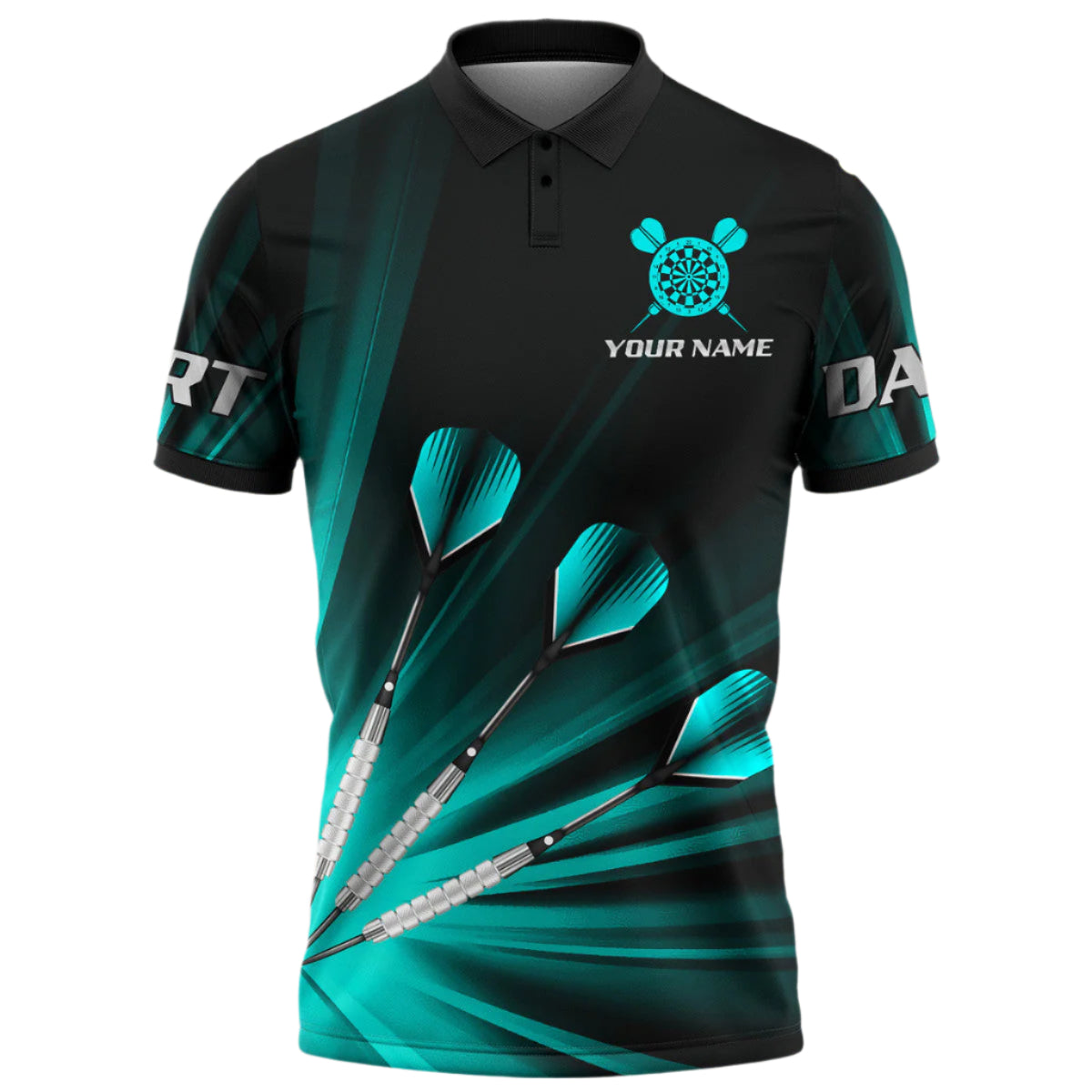 Personalized Colorful Dart Shirt Men Women Polo Shirt For Dart Team Uniform DMO0005