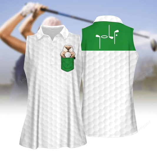 3d all over print gopher golf women short sleeve polo shirt sleeveless polo shirt GY0012