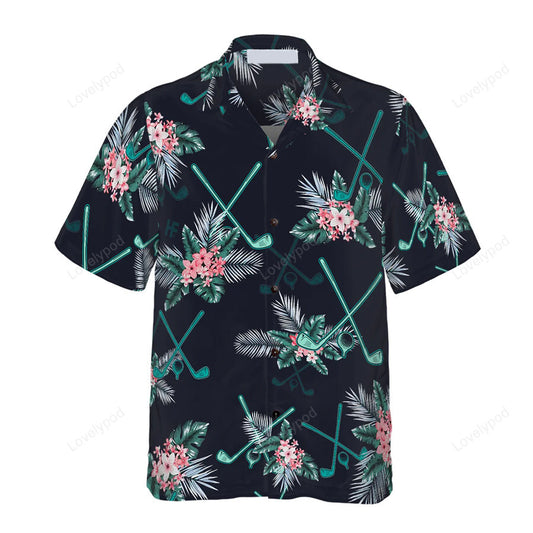 Golf tropical hawaiian shirt for men and women, golf shirts, summer gift GY0127