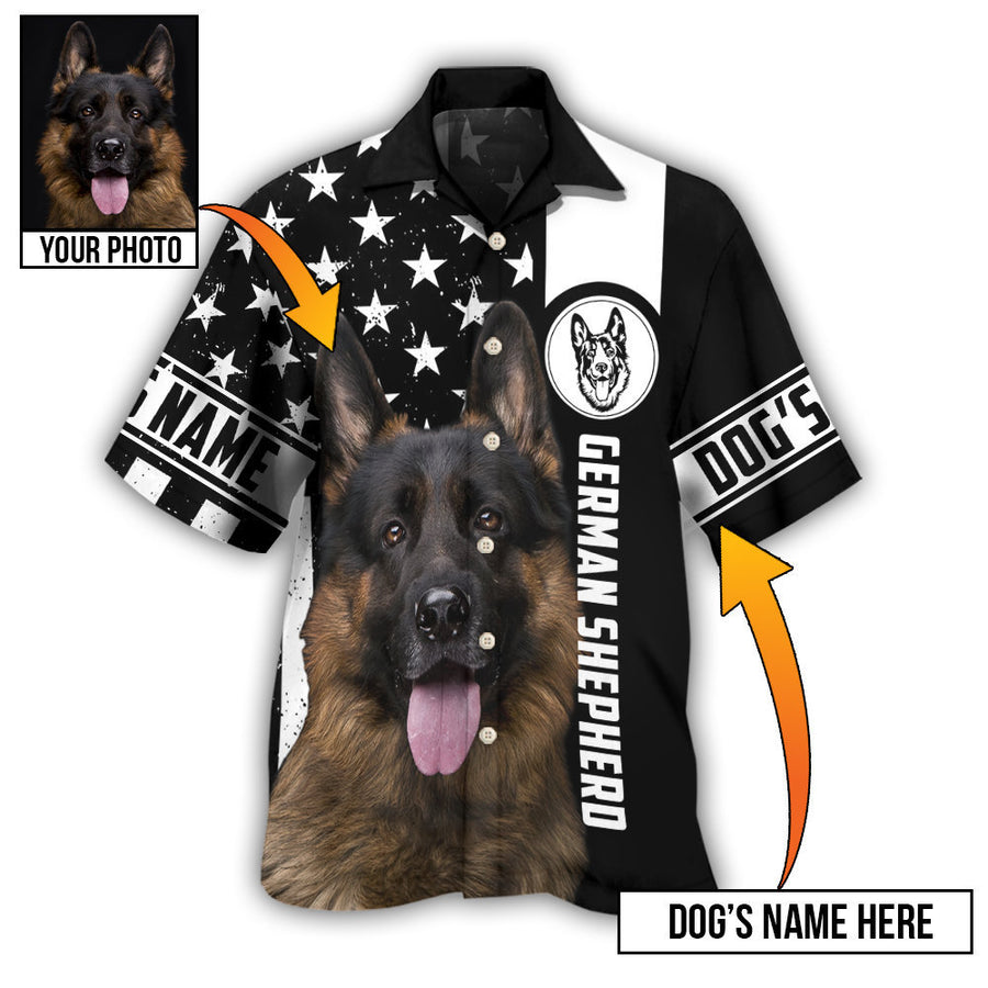 German Shepherd My Lovely Dog Custom Photo Personalized - Hawaiian Shirt, Idea Gift for Dog Lover HO4241