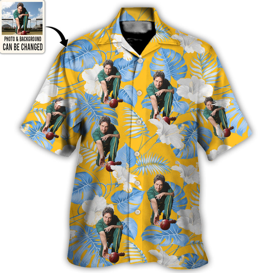 Lawn Bowling You Want Tropical Style Custom Photo - Hawaiian Shirt - Personalized Photo Gifts HO4283