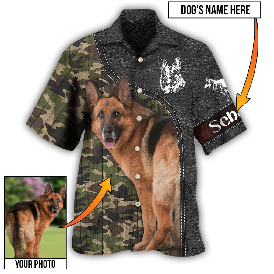 German Shepherd My Lovely Dog Custom Photo Personalized - Hawaiian Shirt, Idea Gift for Dog Lover HO4241