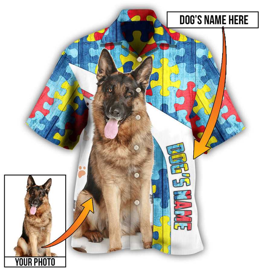 German Shepherd My Lovely Dog Custom Photo Personalized - Hawaiian Shirt, Idea Gift for Dog Lover HO4241