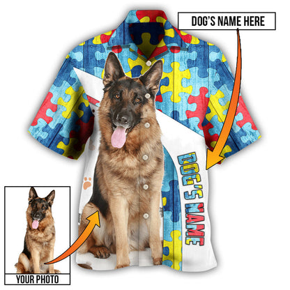 German Shepherd My Lovely Dog Custom Photo Personalized - Hawaiian Shirt, Idea Gift for Dog Lover HO4241