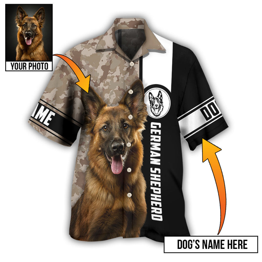 German Shepherd My Lovely Dog Custom Photo Personalized - Hawaiian Shirt, Idea Gift for Dog Lover HO4241