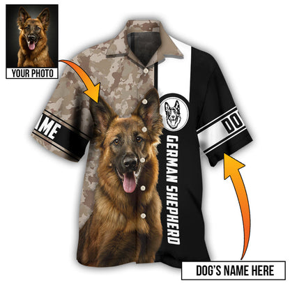 German Shepherd My Lovely Dog Custom Photo Personalized - Hawaiian Shirt, Idea Gift for Dog Lover HO4241