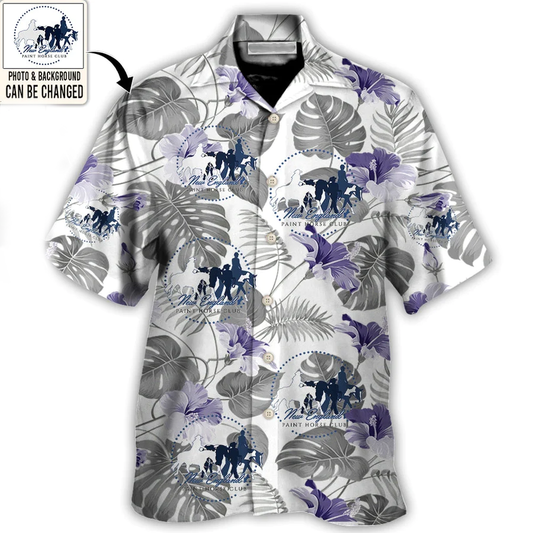Horse Club You Want Tropical Style Custom Photo - Hawaiian Shirt - Personalized Photo Gifts, Shirt for Horse Club HO4274