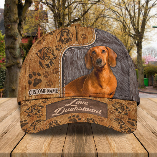 Customized 3D All Over Print Baseball Dog Cap For Dog Lovers, Classic Dachshund Dog Cap Hats, Dog Cap CO0399