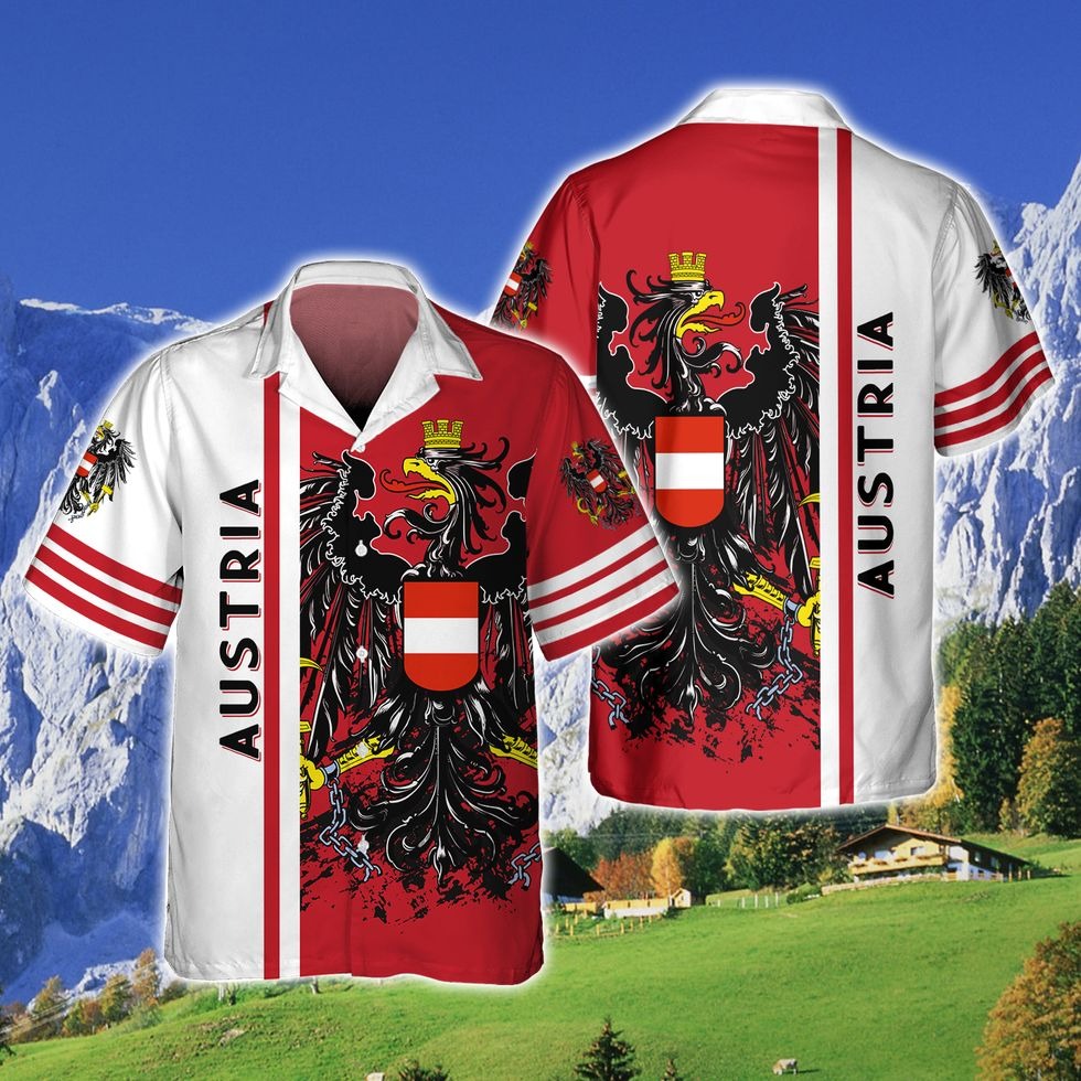Austria Full Print 3D Hawaiian Shirt, Austria Hawaiian Shirt HO5129