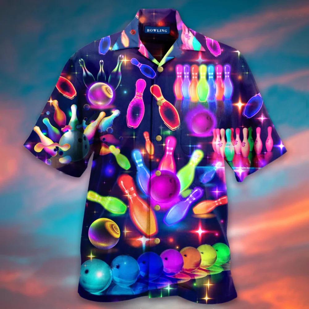 Bowling This Is How I Roll Button Up Shirt Hawaiian Shirt foe Men and women HO0542