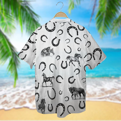 Horse Pattern - Hawaiian Shirt, Animal Farm Horse Hawaiian Shirts For Men, women HO2489