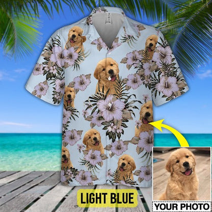 Funny Dog Custom Photo Hawaiian Shirt, Dog Hawaiian Shirt, Summer Shirt for Dog Lover HO4335