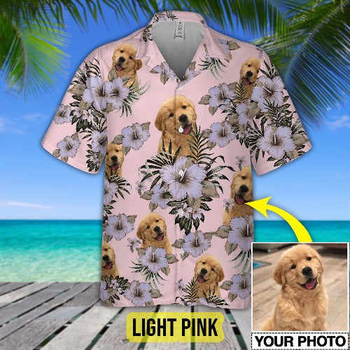 Funny Dog Custom Photo Hawaiian Shirt, Dog Hawaiian Shirt, Summer Shirt for Dog Lover HO4335