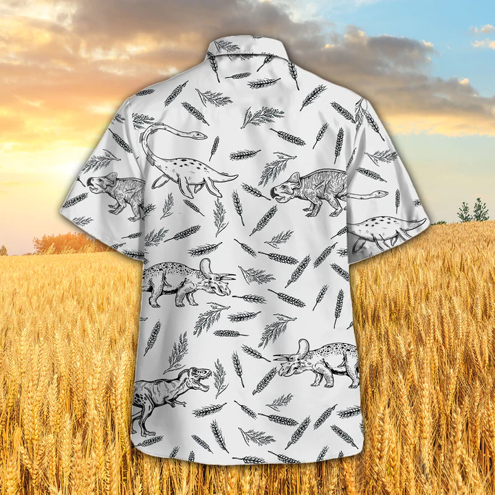 Dinosaur Pattern Hawaiian Shirt, Dinosaurs Shirt, Dinosaurs Hawaiian shirt for Women HO2340