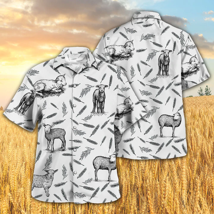 Lamb Pattern Hawaiian Shirt for Men, Women HO2343