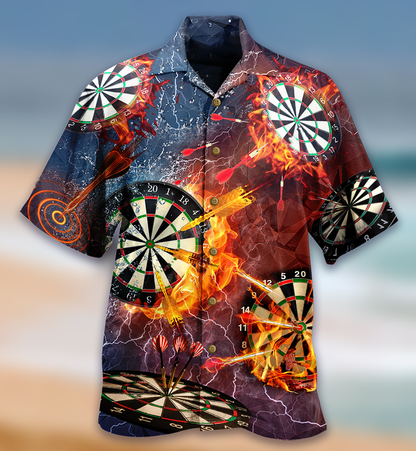 Darts Love It Fire Hawaiian Shirt, Idea Gift for Dart Player, Summer Sport Gift HO4175