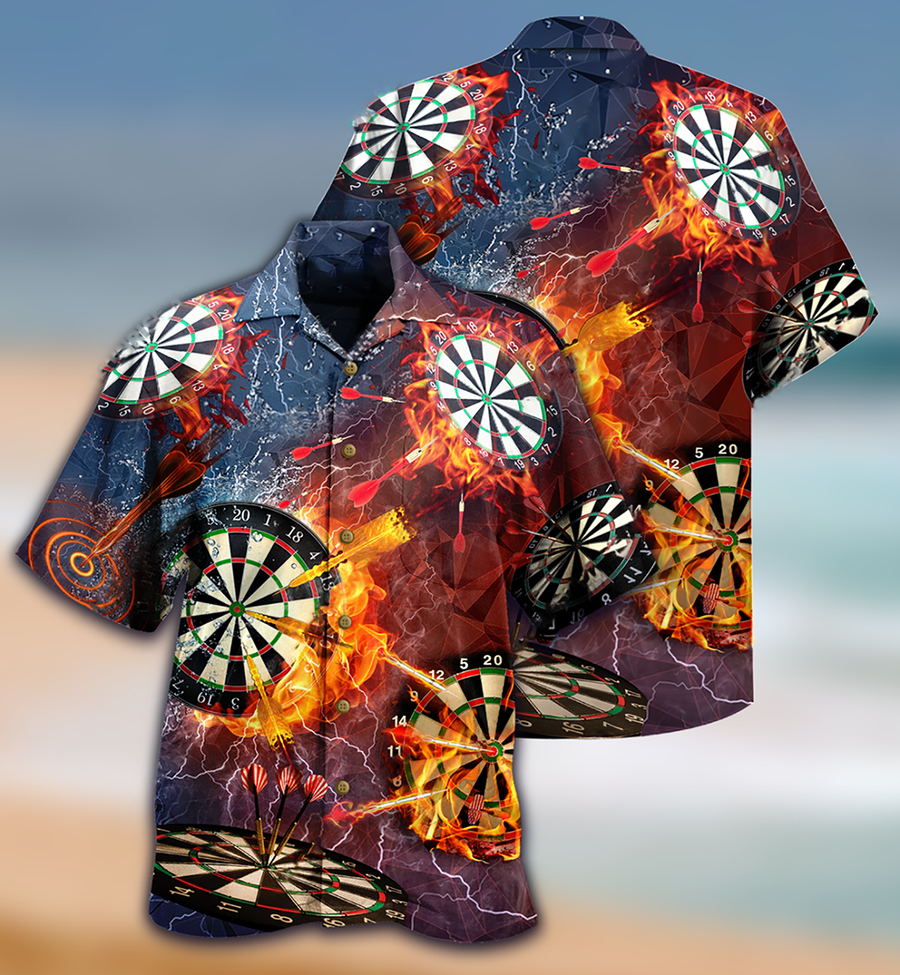 Darts Love It Fire Hawaiian Shirt, Idea Gift for Dart Player, Summer Sport Gift HO4175