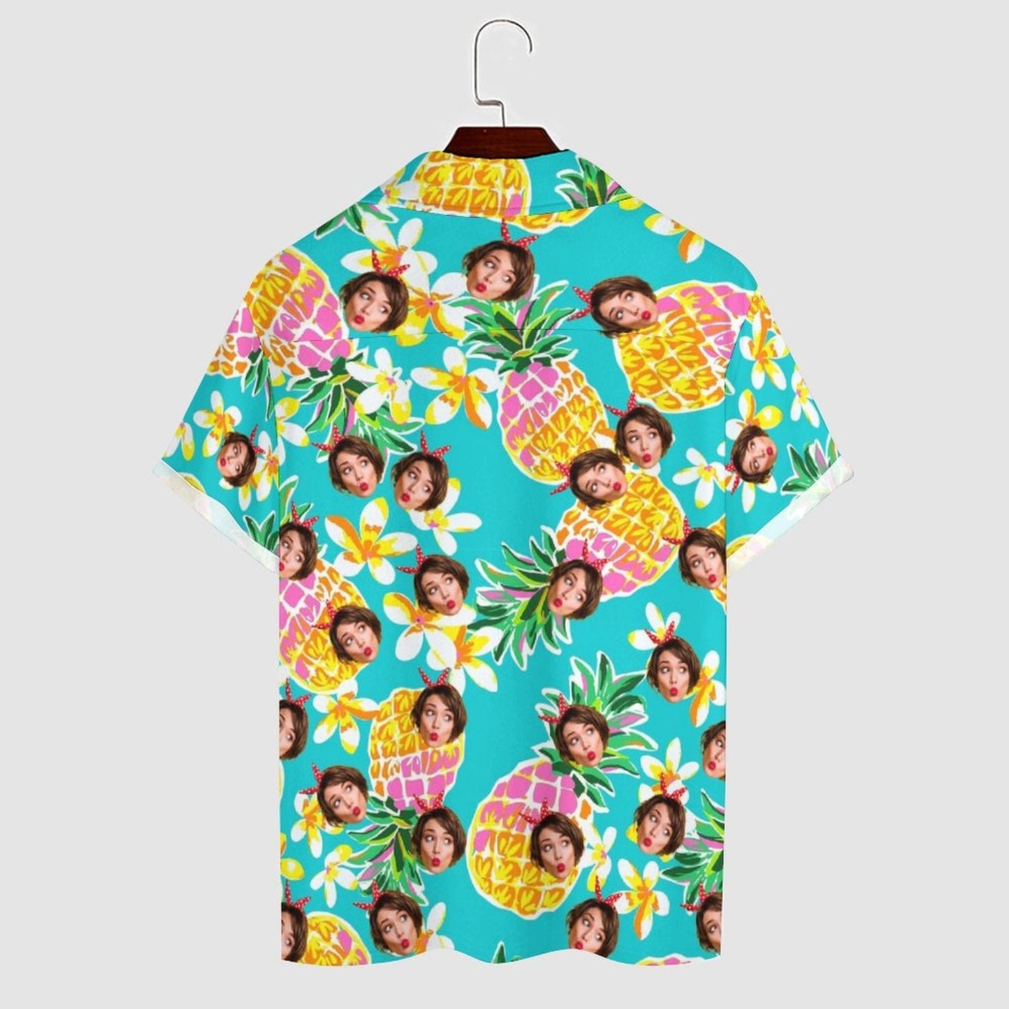 Custom Face Camp Collar Hawaiian Shirt Personalized Men Hawaiian Shirt Photo Tropical Aloha Shirt HO4347