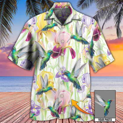 Hummingbird Flower Art Beautiful Custom Photo Hawaiian Shirt, Best Shirt for Summer HO4237
