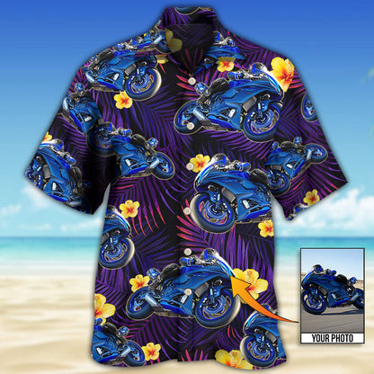 Trooper Motorcycle Tropical Custom Photo - Hawaiian Shirt for Men Women, Idea Gift Summer Shirt HO4260