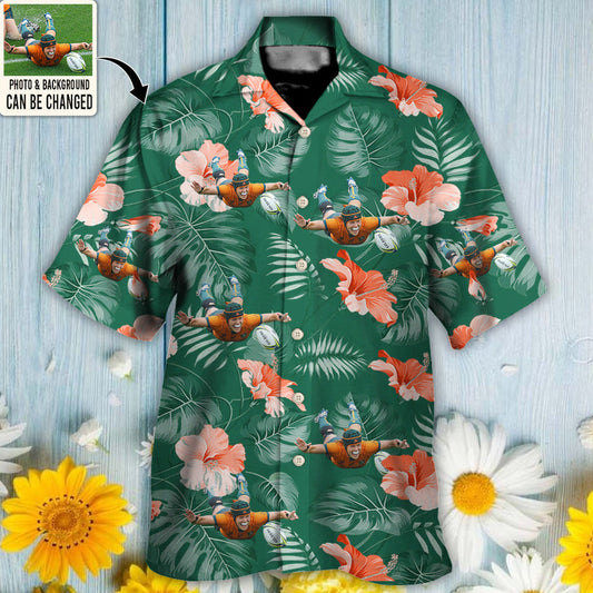 Rugby You Want Tropical Style Custom Photo - Hawaiian Shirt - Personalized Photo Gifts HO4247