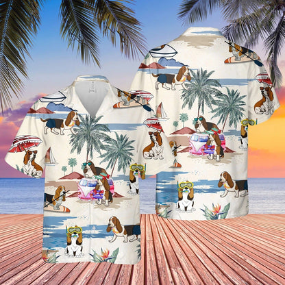 3D Full Printed Dog Summer Beach Hawaiian Shirt, Hawaii Aloha Shirt For Summer Travel, Gift To Dog Lovers, Dog Hawaii Shirt HO4899