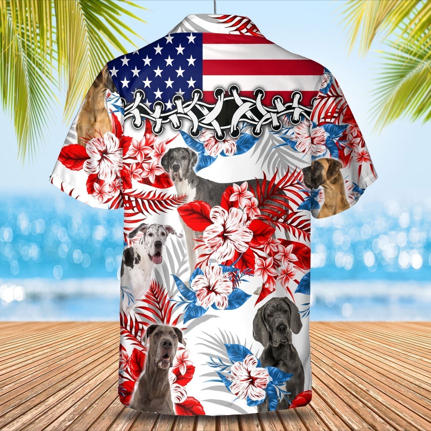 Great Dane Hawaiian Shirt - Gift for Summer, Summer aloha shirt, Hawaiian shirt for Men and women HO0677