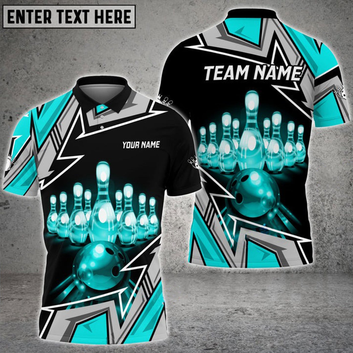Custom Bowling Polo Shirts For Team BO0358